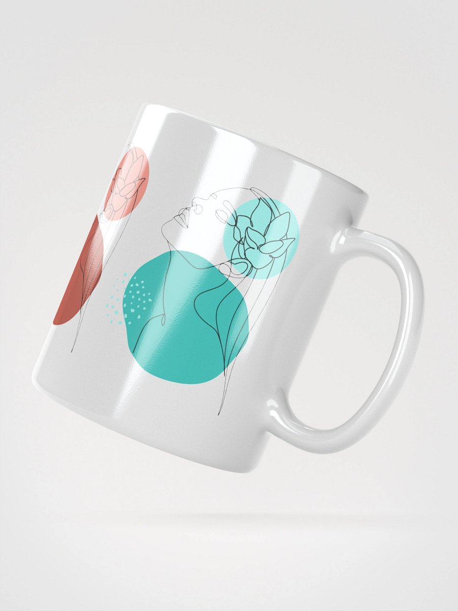 Mug Blanc Equilibre Femme Vibrant - Elan de Soi - Idée Cadeau Raffiné product image (2)