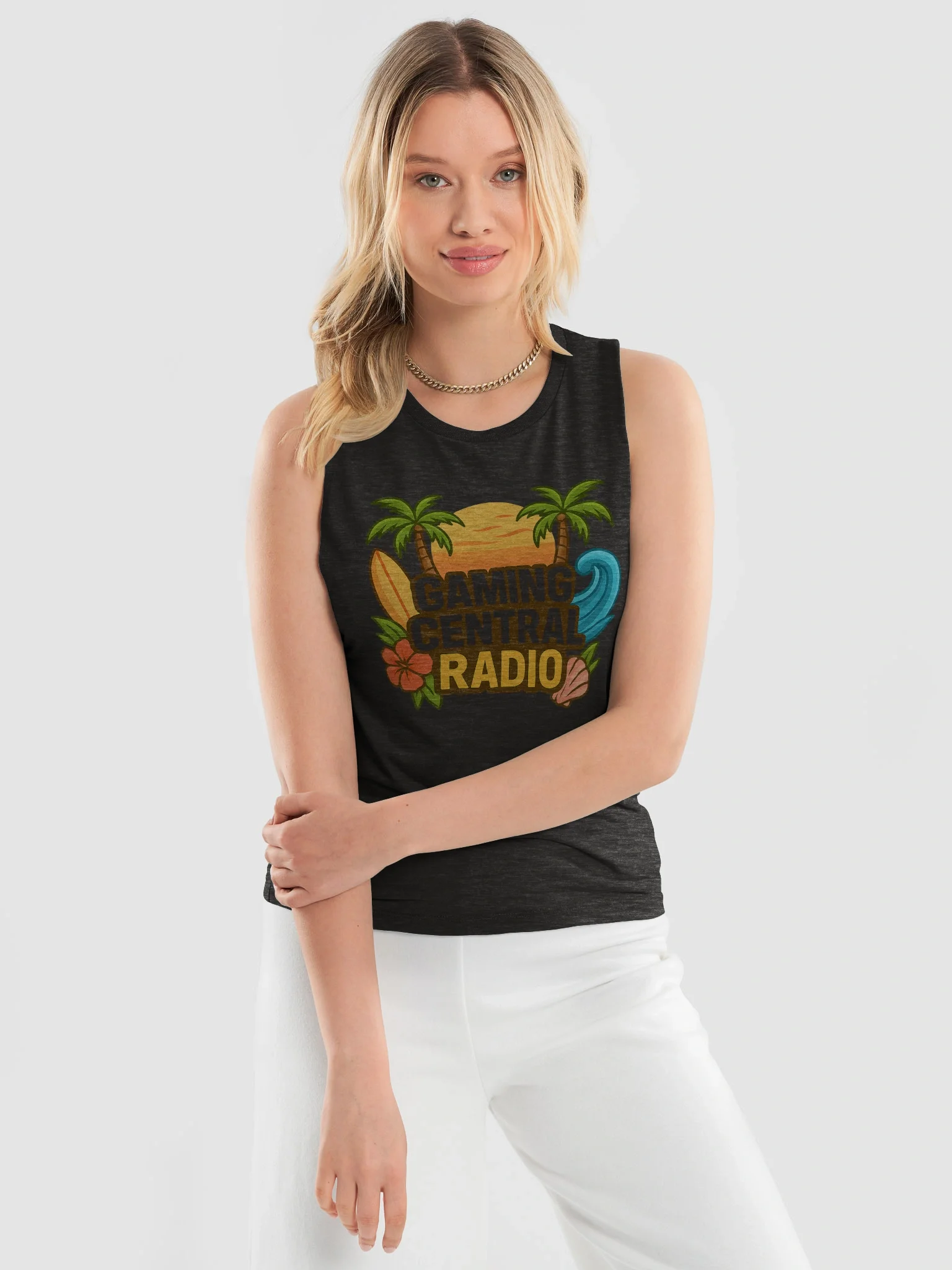 Tropical Sunset Women's Muscle Tank product image (3)