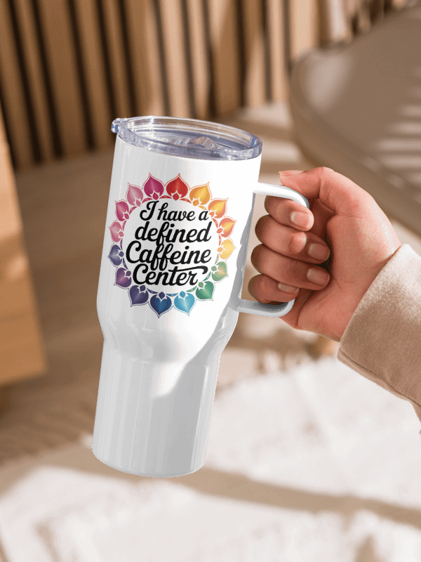 Defined Caffeine Center Human Design Funny Travel Mug product image (1)