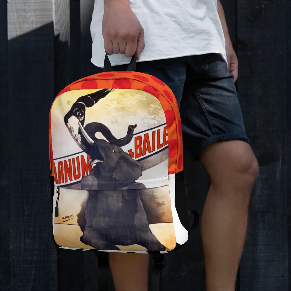 Vintage Circus Spectacle All-Over Print Backpack product image (7)