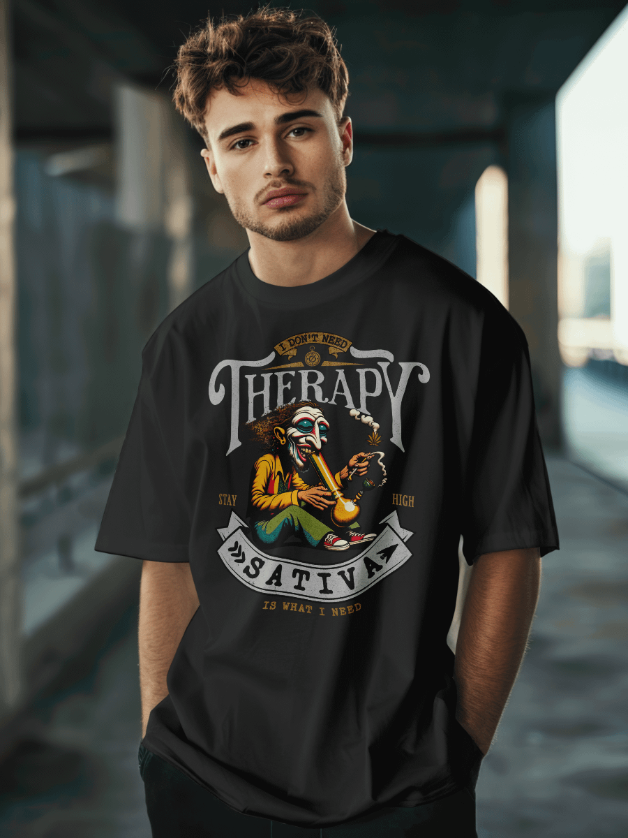 I Don't Need Therapy - Sativa Is What I Need - Heavyweight T-Shirt product image (1)