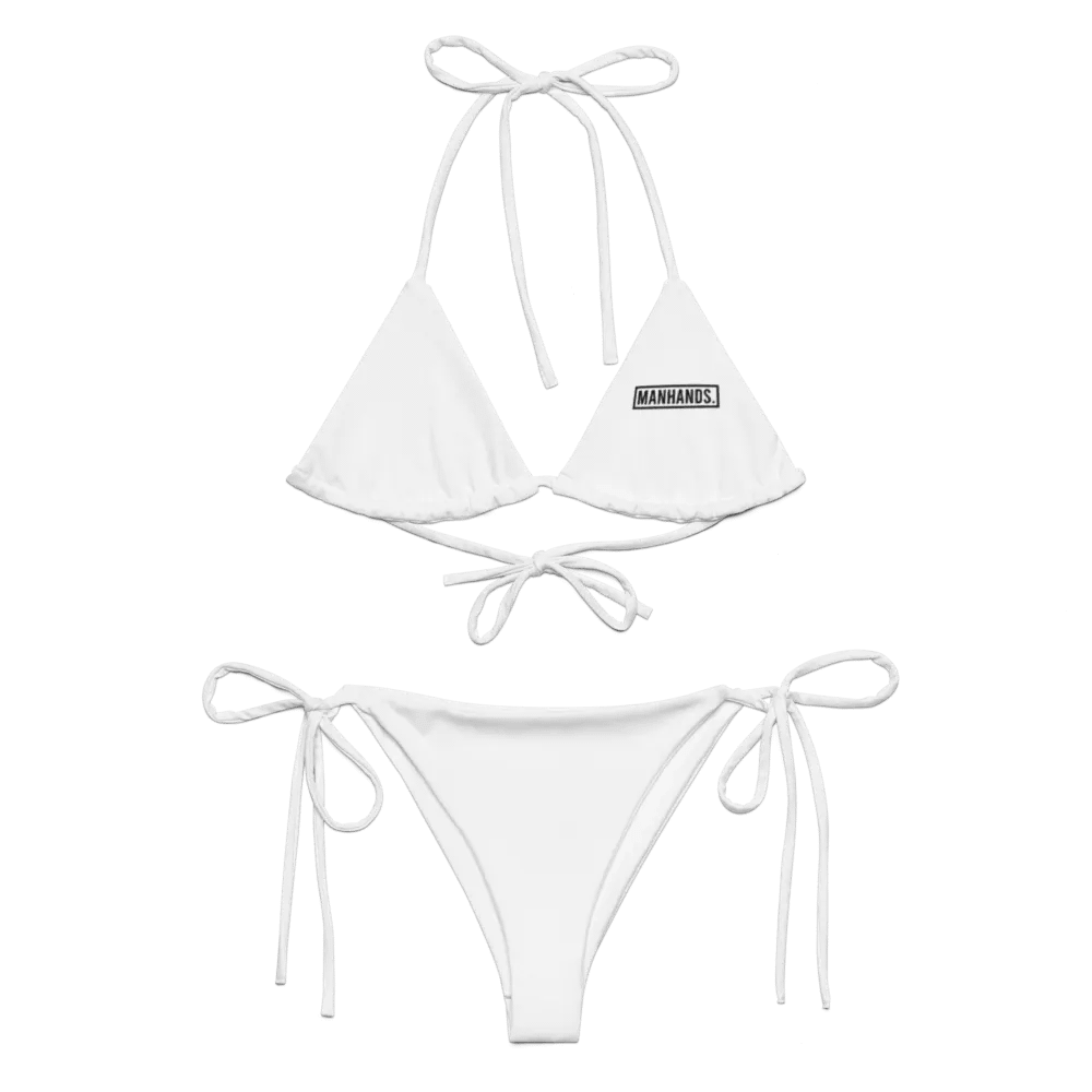 Two-Piece String Bikini by MANHANDS. (White) product image (12)