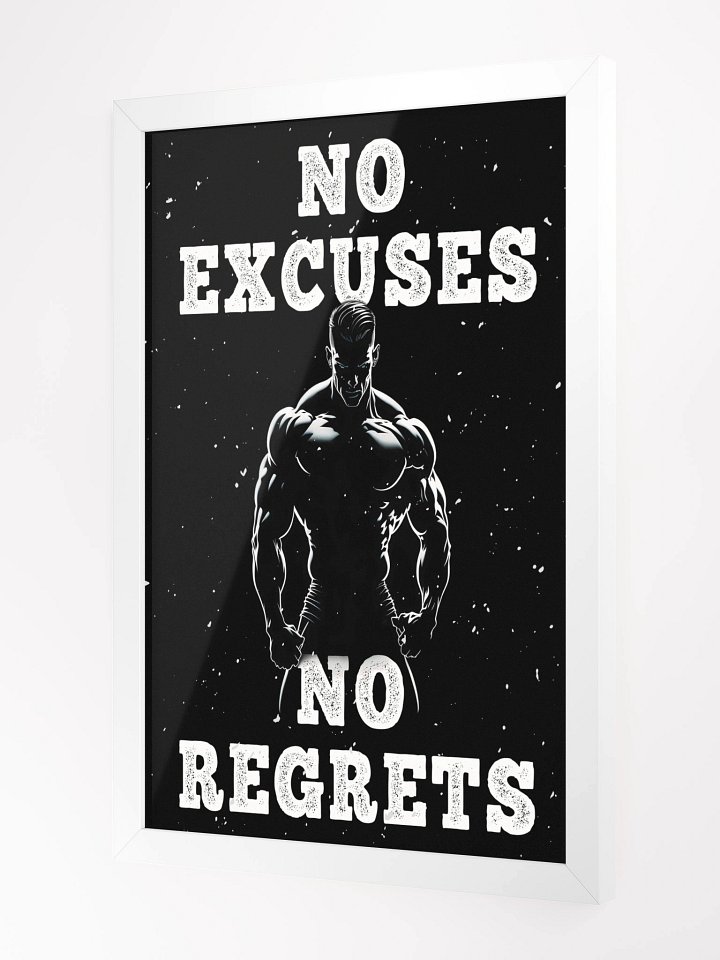 Fitness/Martial Arts Framed Poster - No Excuses product image (2)