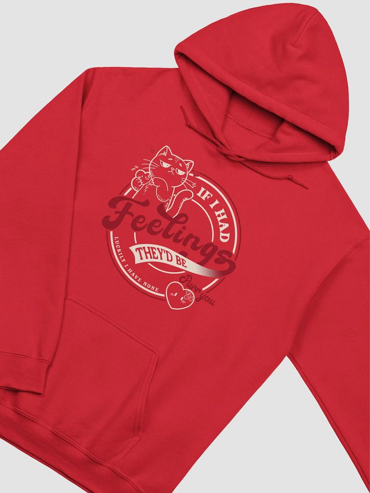 Paws Off My Heart -regular fit hoodie WHITE product image (1)