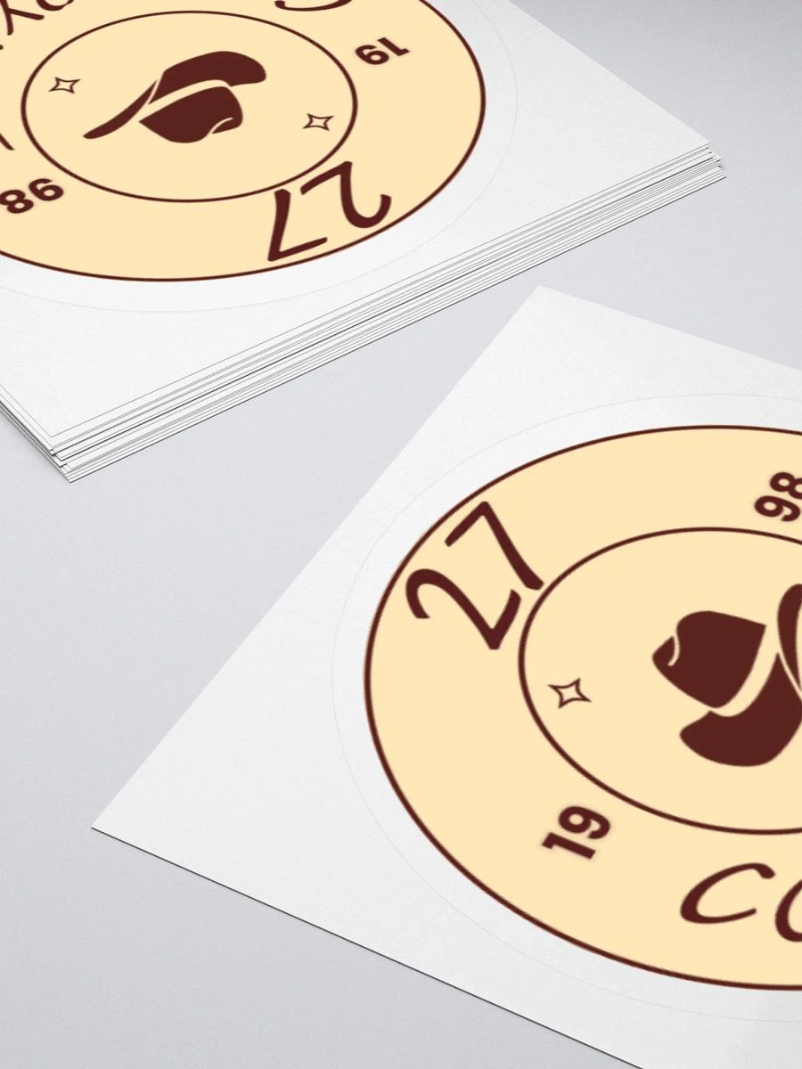 '27' Celebration Emblem Kiss Cut Stickers product image (11)