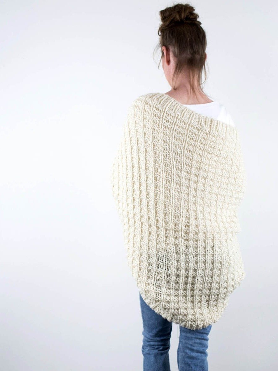 Fun & Squishy Shrug Knitting Pattern - Foxfire product image (2)