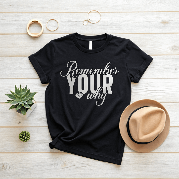 Remember Your Why - Women's Black T-Shirt product image (2)