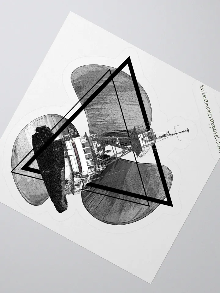 Three blade prop triangle Tug Kiss Cut Stickers product image (5)