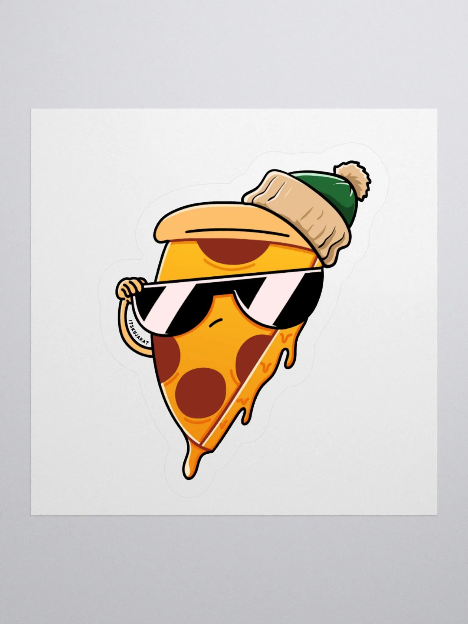 Too Cool for Yule Pizza Sticker product image (4)