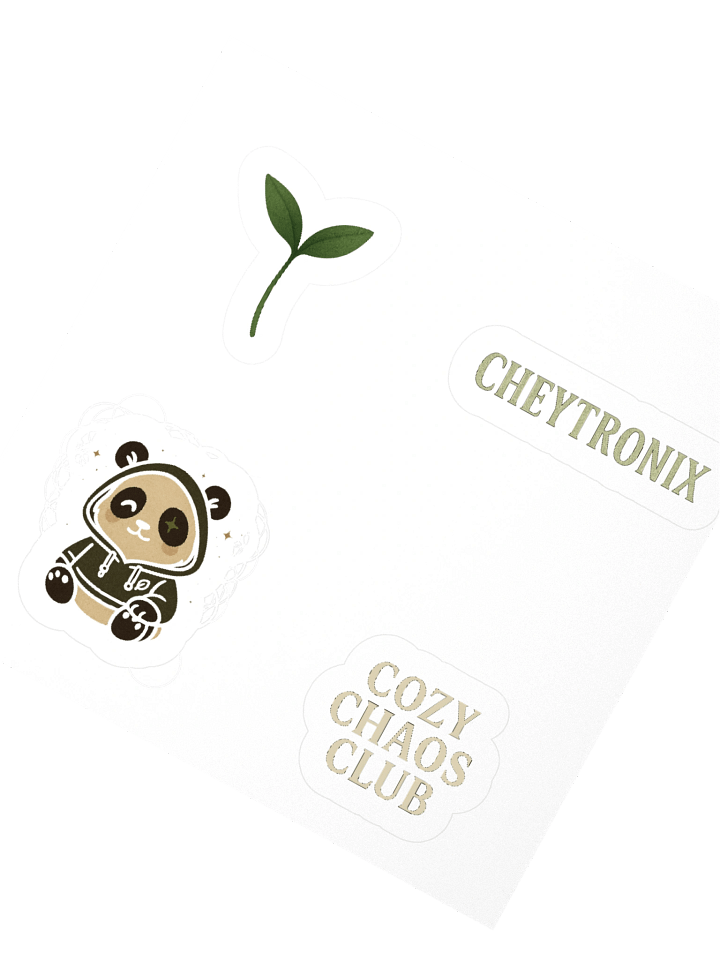 Cozy Chaos Club Kiss Cut Stickers product image (4)