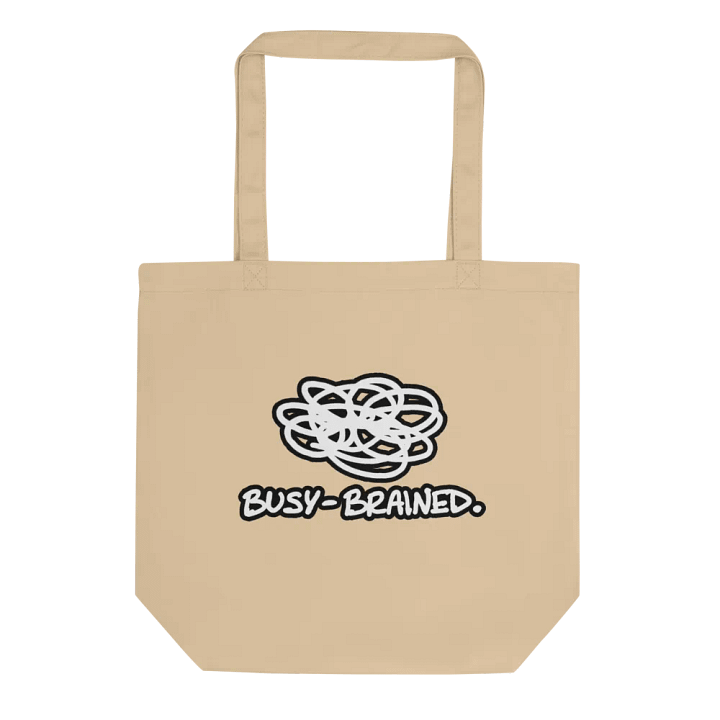 BUSY-BRAINED (lined design) tote bag product image (1)