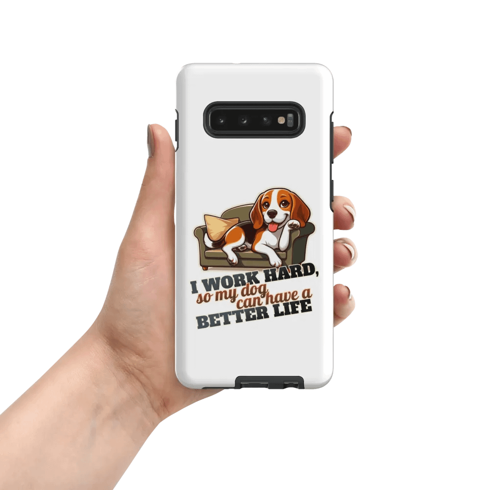 Work Hard - Beagle Sofa Tough Case for Samsung® product image (55)