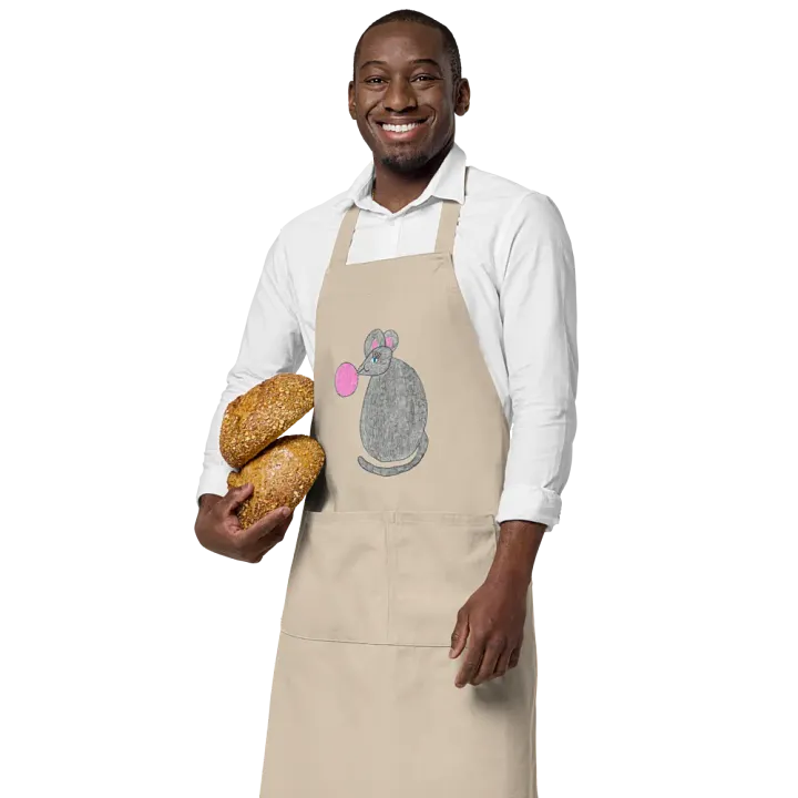 Bubblegum mouse apron product image (1)