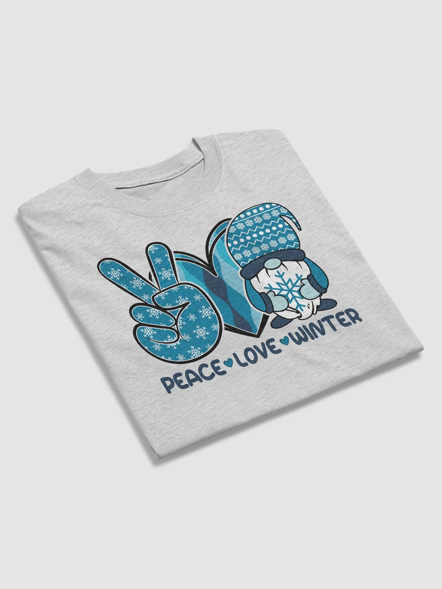 PEACE LOVE WINTER T-SHIRT product image (3)