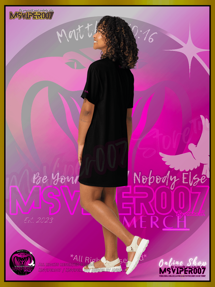T-Shirt Dress - MsViper007's "Lady Gamers Are Awesome™ | [V3] (blk/solid)" T-Shirt Dress product image (2)
