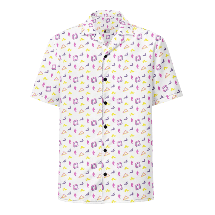 Oh Worm white pattern button down shirt product image (2)