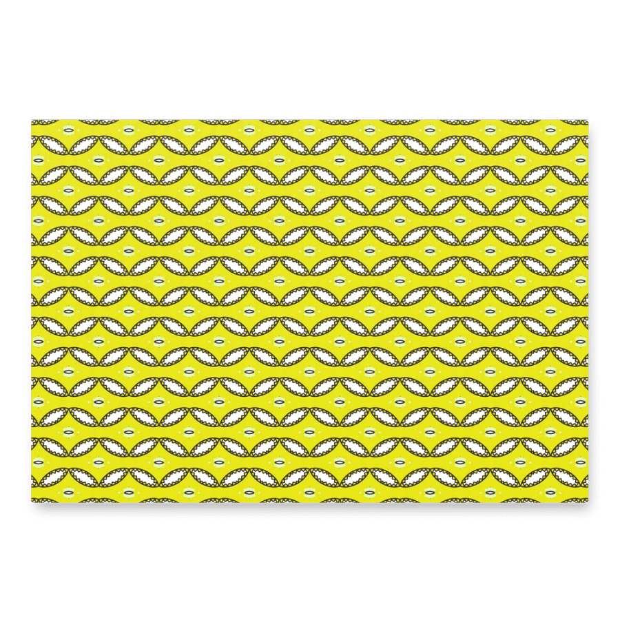 Cheerful Yellow patterned wrapping paper product image (5)