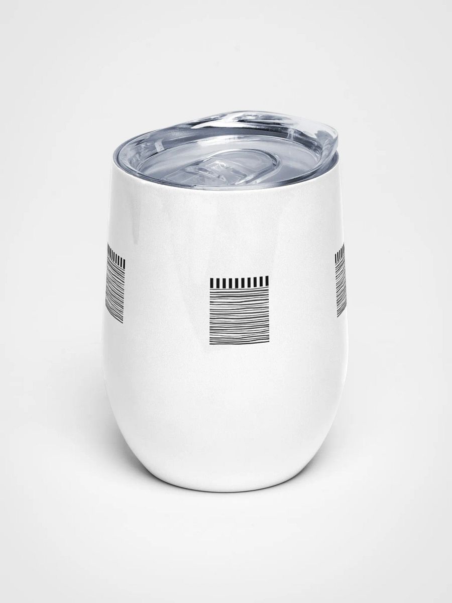 Geometric Monochrome Bliss Wine Tumbler product image (1)