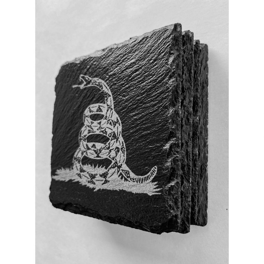 Patriotic Slate Coasters - Set of 4 Custom Laser Engraved product image (4)