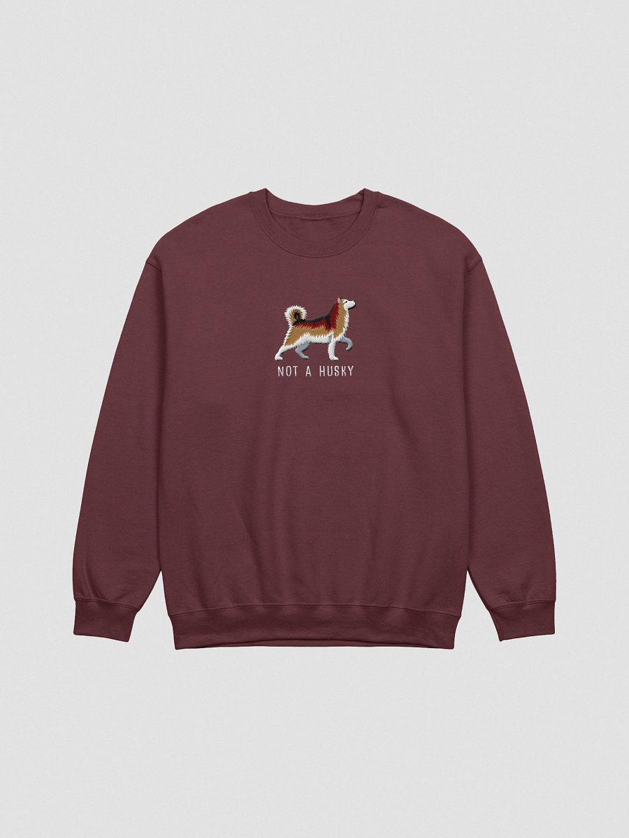 Not a Husky Sweatshirt (Embroidered) of an Alaskan Malamute(Sable) product image (4)