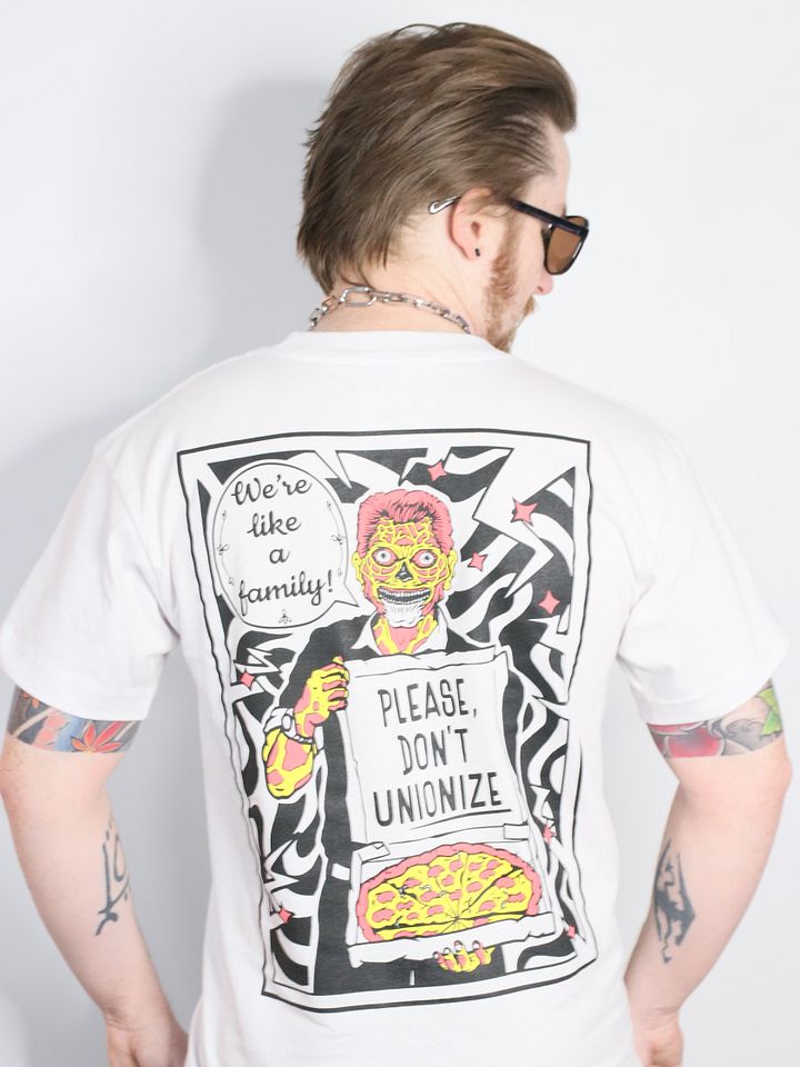 Corporate Pizza T-Shirt (White) product image (2)