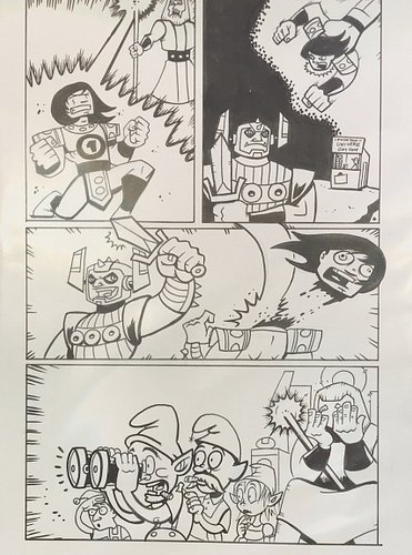 A bunch of original art pages drawn between 2005-2010. I still have the first page but pretty sure the rest of them have been...