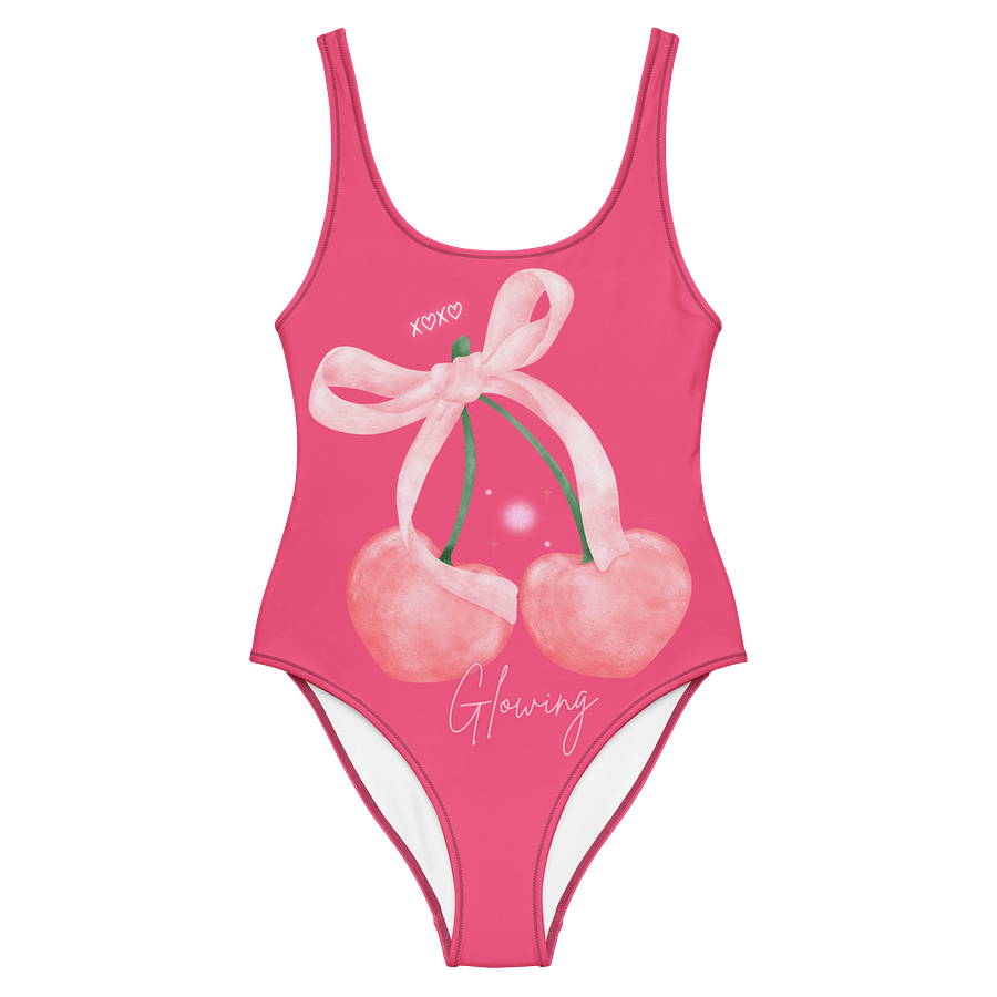🍒 Glowlita "Cherry Kiss" Blush Pink One-Piece product image (1)