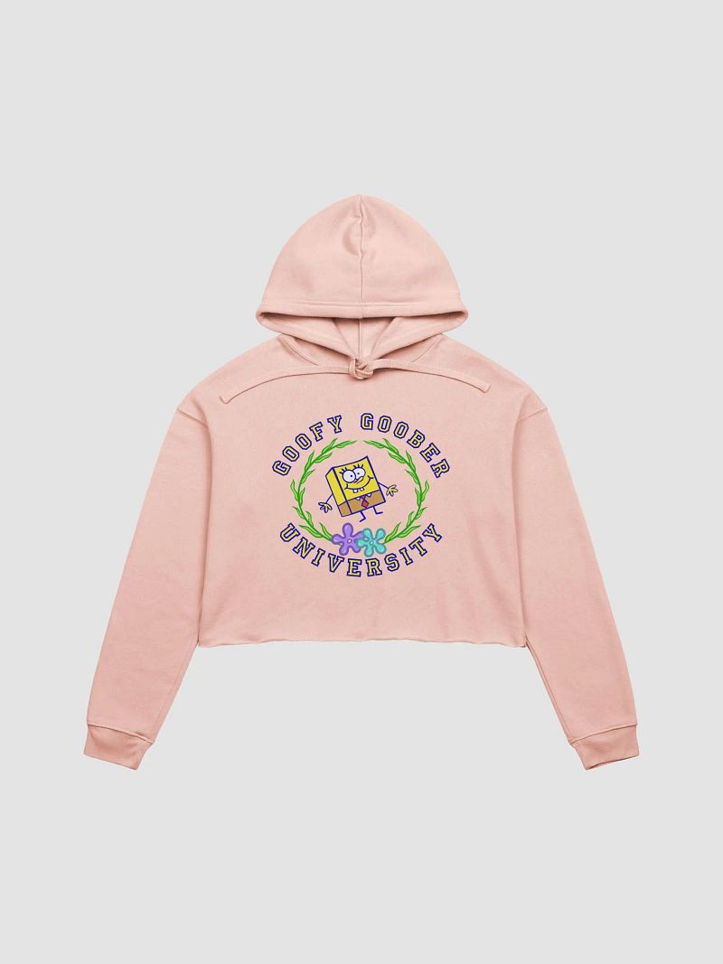 Goofy Goober University Cropped Hoodie
