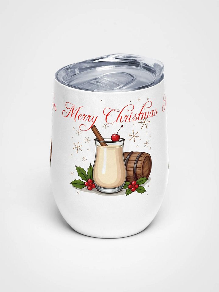 Festive Eggnog Wine Tumbler product image (1)