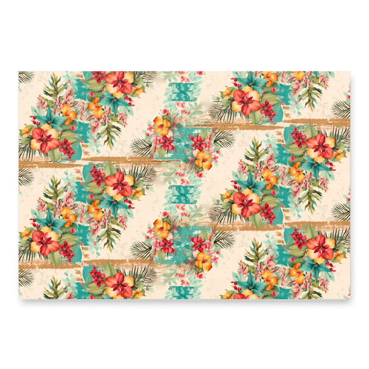 Nostalgic Tropical Christmas Wrapping Paper product image (2)