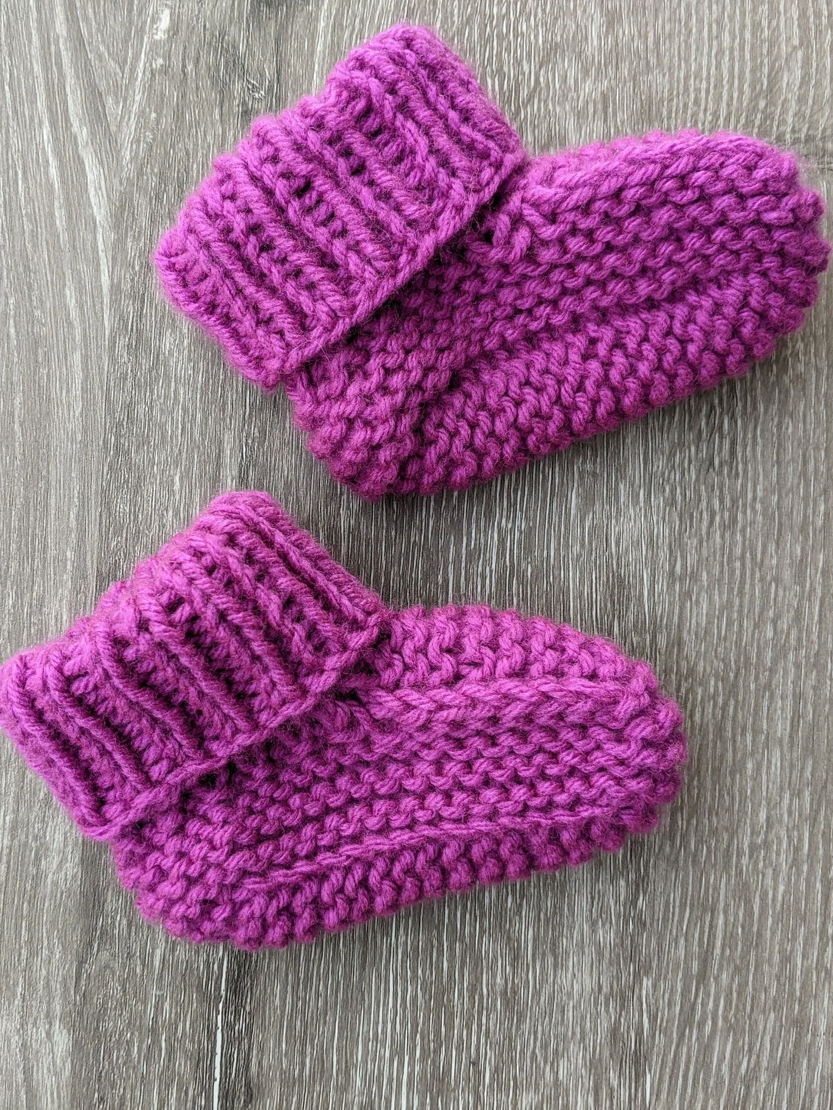 Newborn Baby Knit Booties Pattern product image (8)