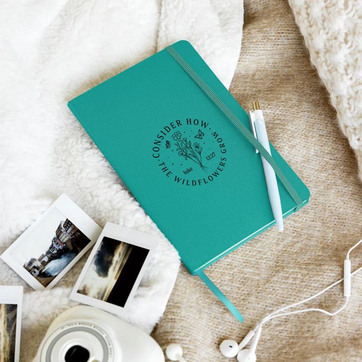 Consider How the Wildflowers Grow Hardcover Notebook product image (1)