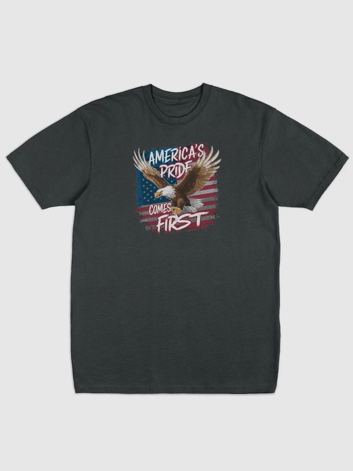 Eagle Flying Over The American Flag Background product image (1)