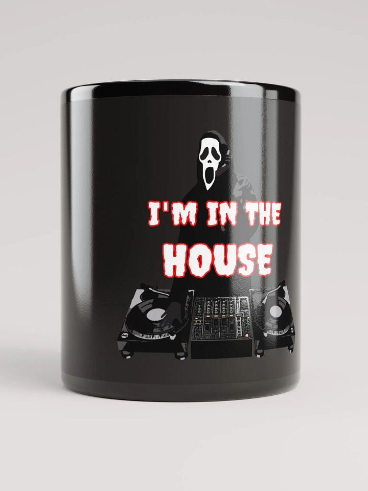 Ghostface in the house Black Glossy Mug product image (1)