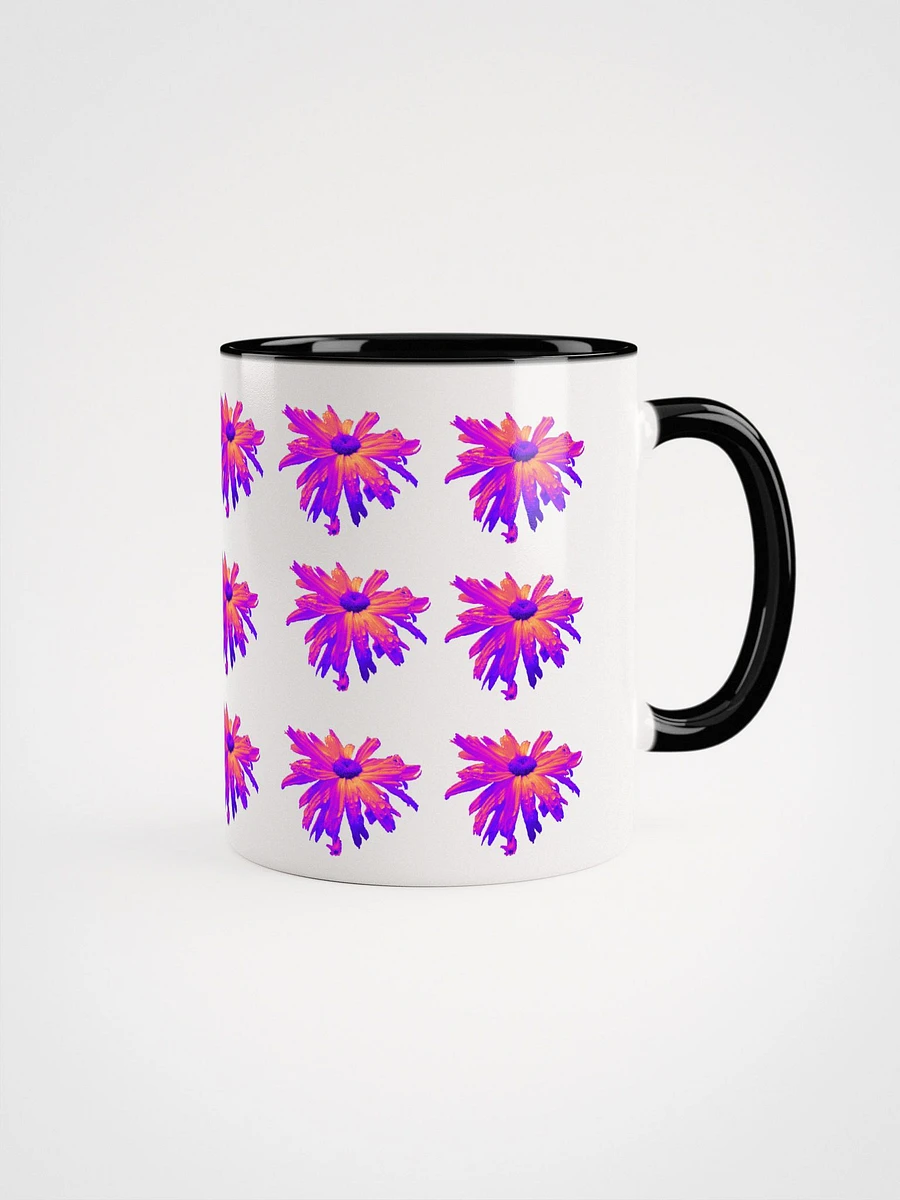 Abstract Pink Floating Daisy Flower Repeating Pattern Design Mug product image (2)