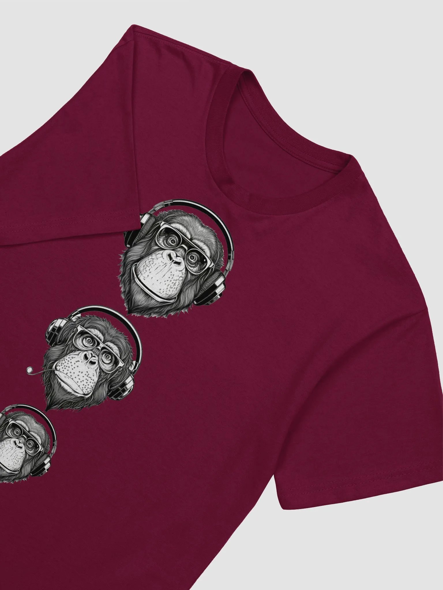 Monkey Business Mens T Shirt (Tri Chimp) product image (4)