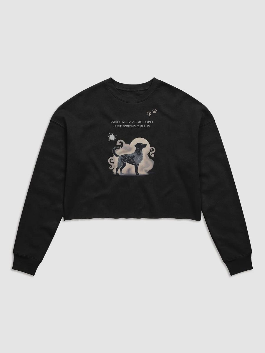 Swirling Canine Dreams Crop Sweatshirt product image (1)