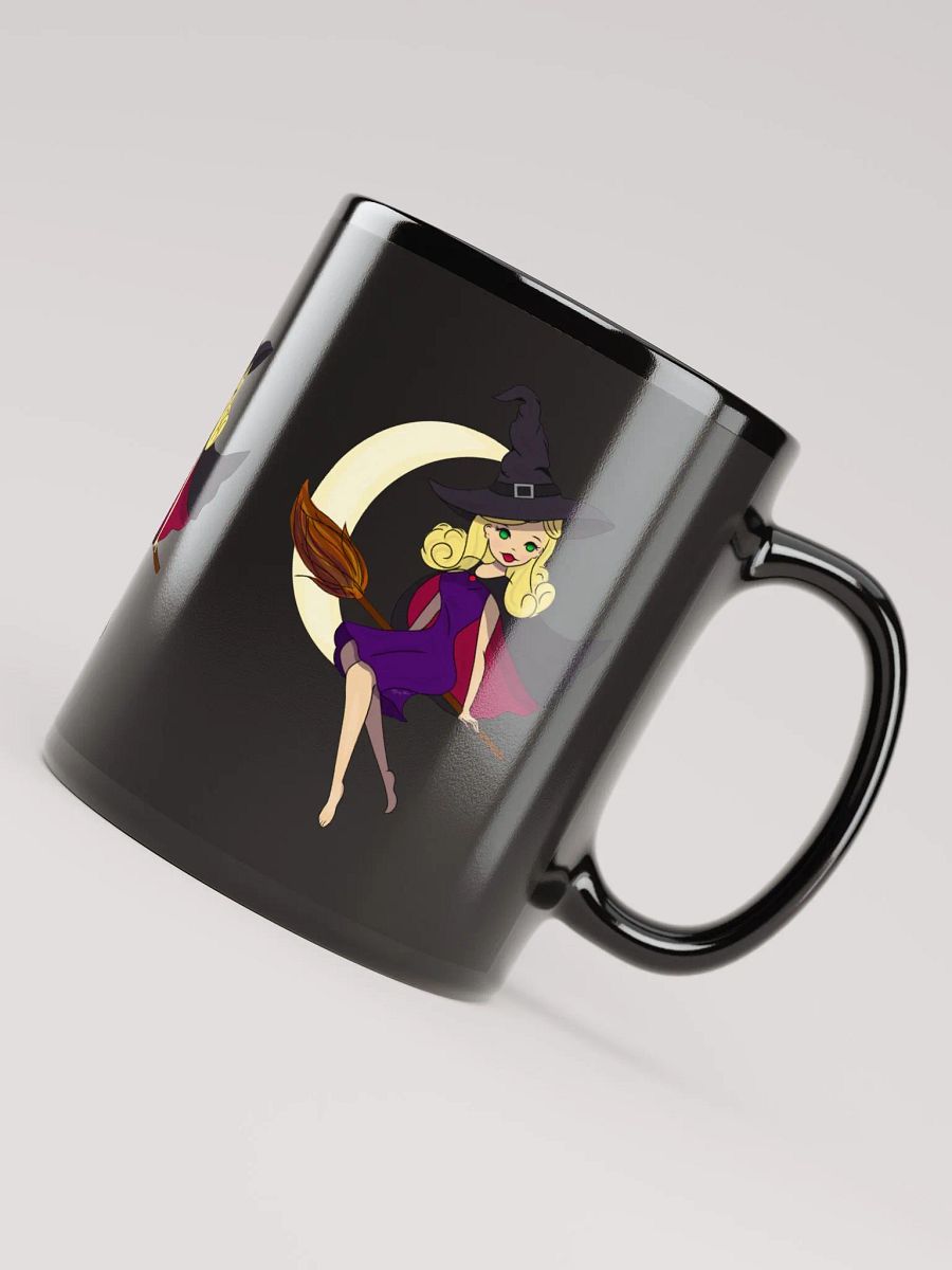 Moon Witch Glossy Black Mug product image (4)