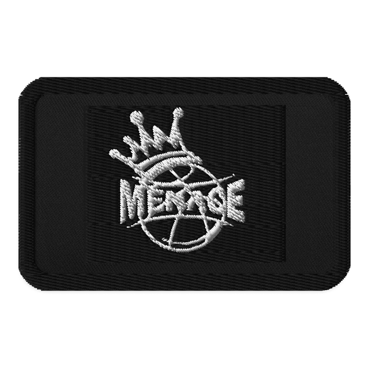 reverse black and white menace patch product image (1)