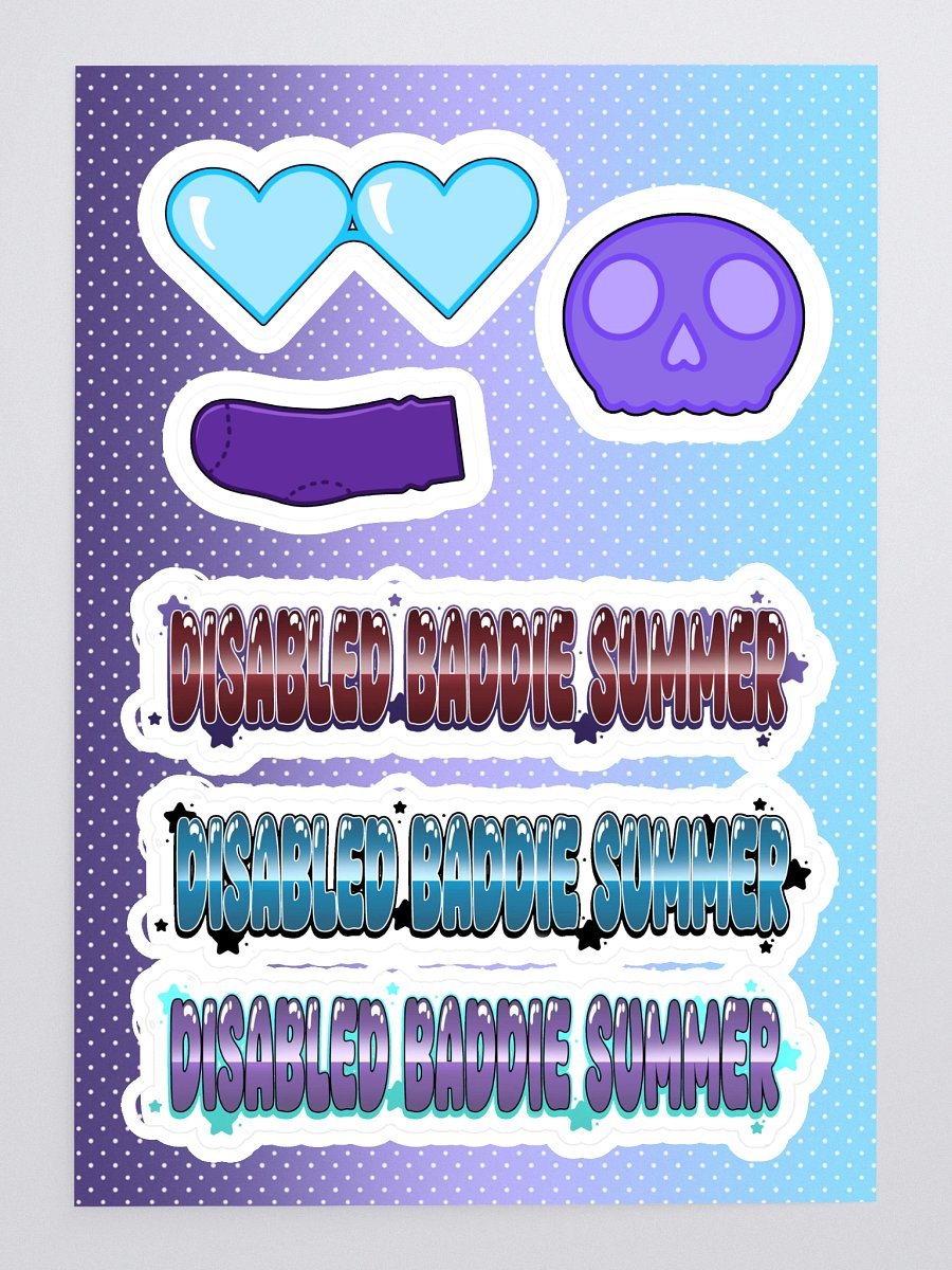 Disabled Baddie Summer Sticker Sheet product image (3)