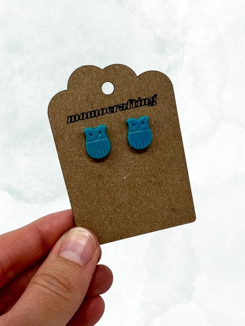 Turquoise Owl Stud Earrings product image (1)