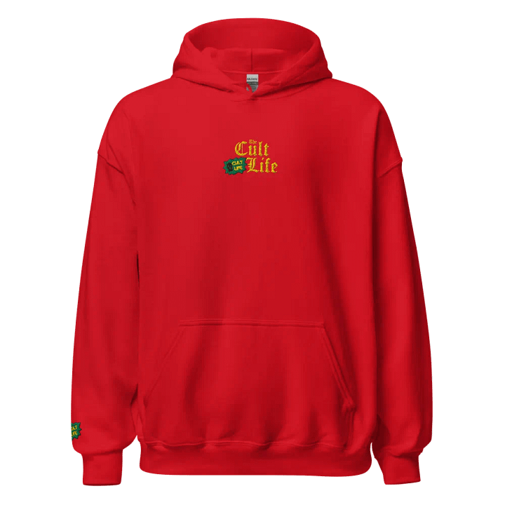 RED HOODIE YELLOW MASK product image (1)