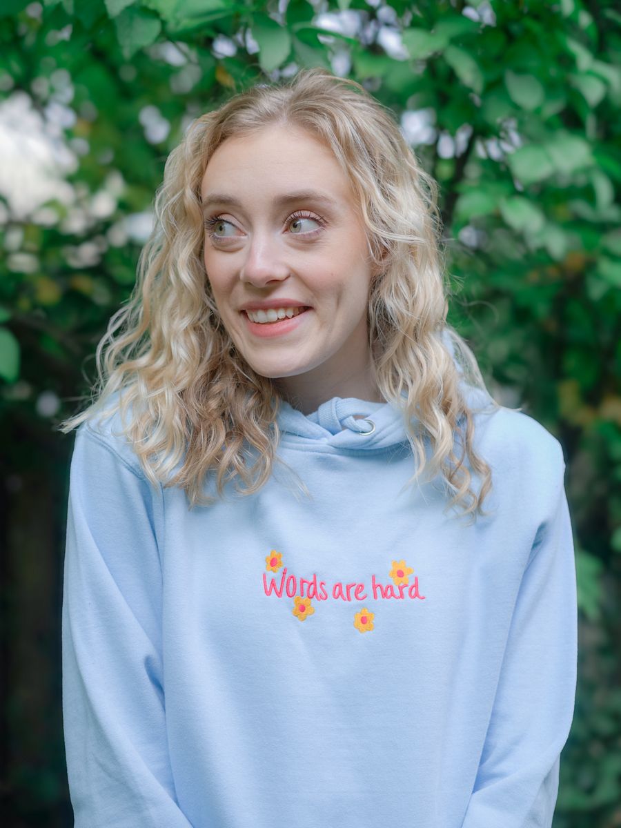 Words Embroidered Hoodie product image (9)