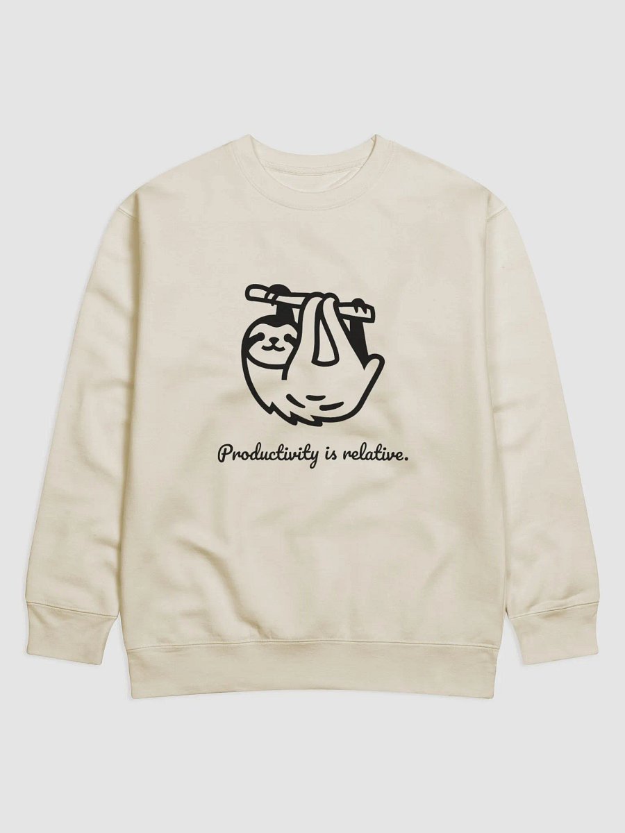 Productivity Is Relative” Unisex Sweatshirt – Cozy and Motivational product image (1)