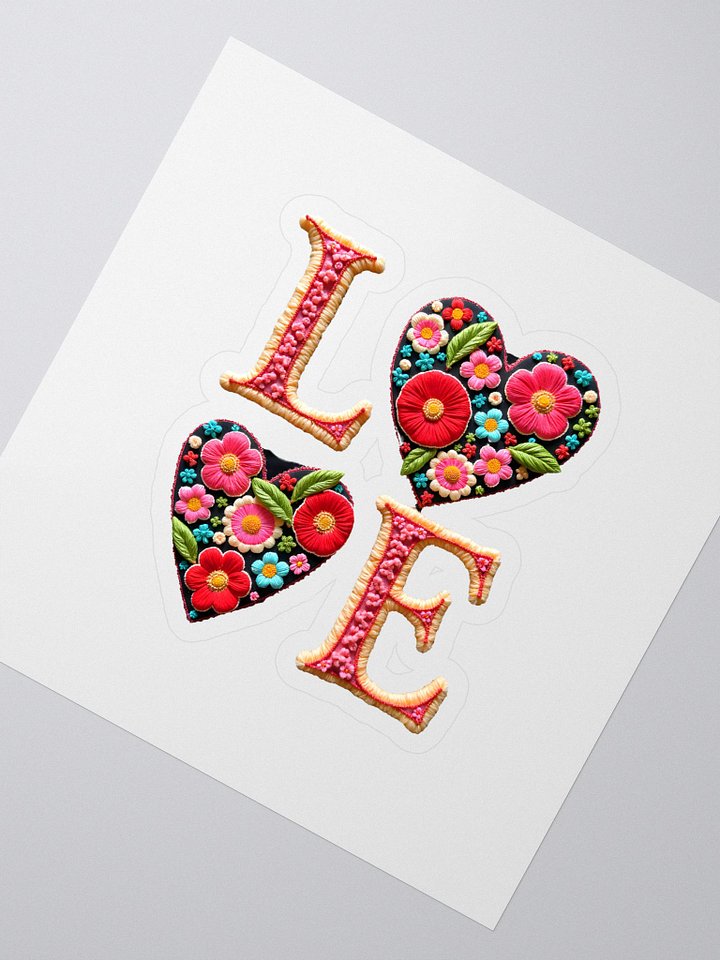 Floral Love Embroidery Stickers product image (2)