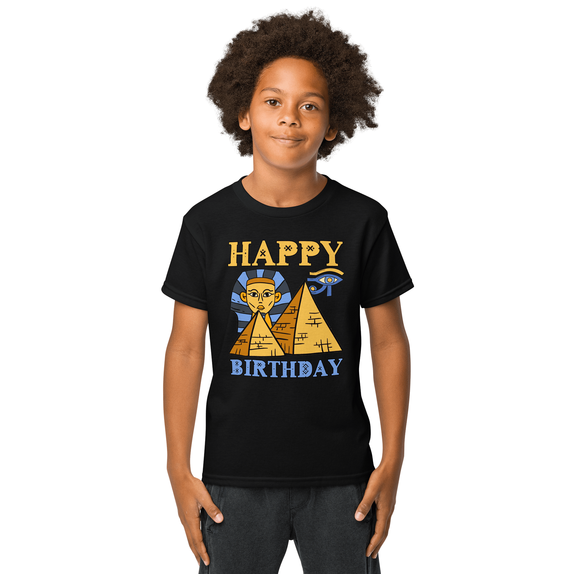 Happy Birthday (Egypt Pyramids) T-Shirt For Kids product image (1)