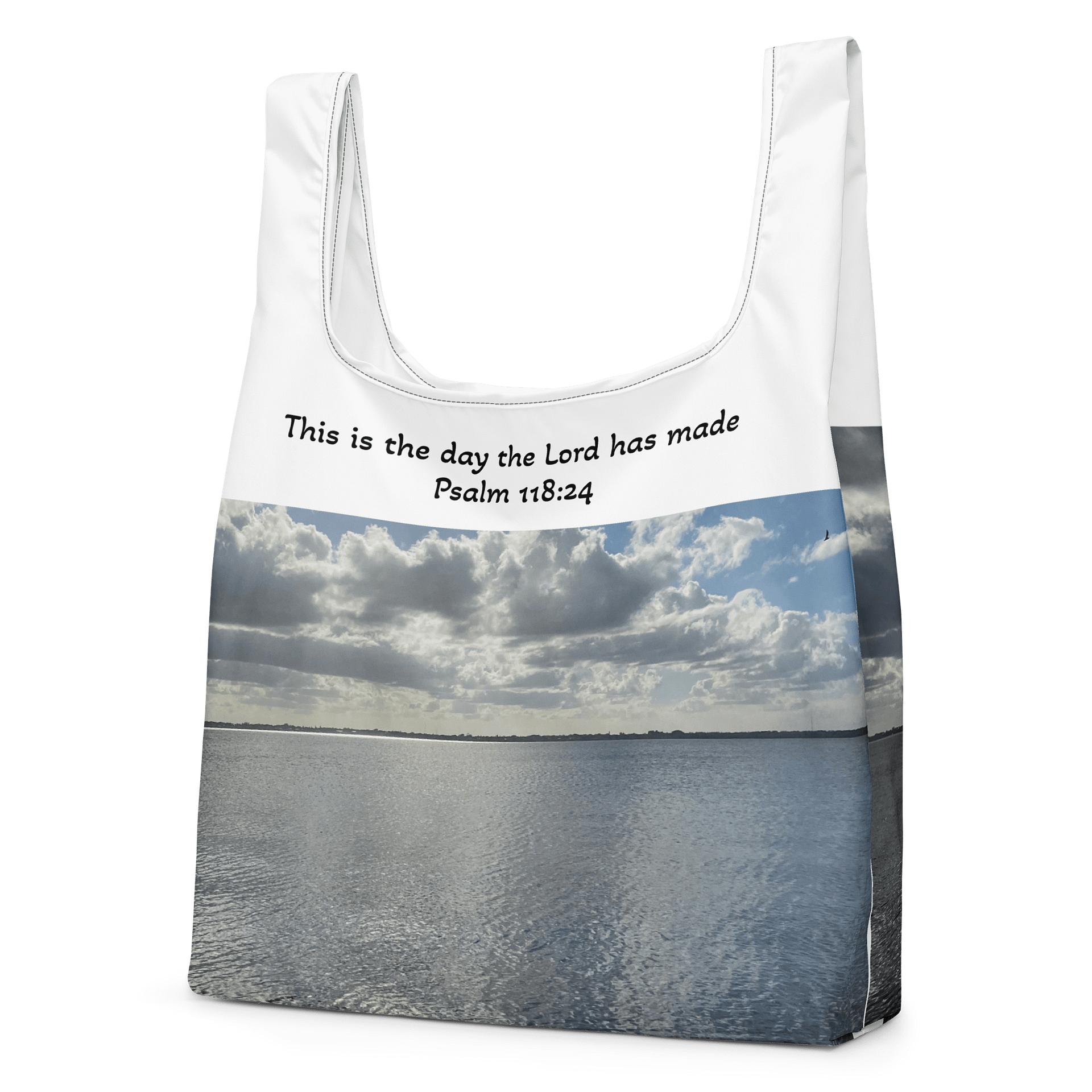 Horizon Reflections All-Over Print Shopping Bag product image (2)