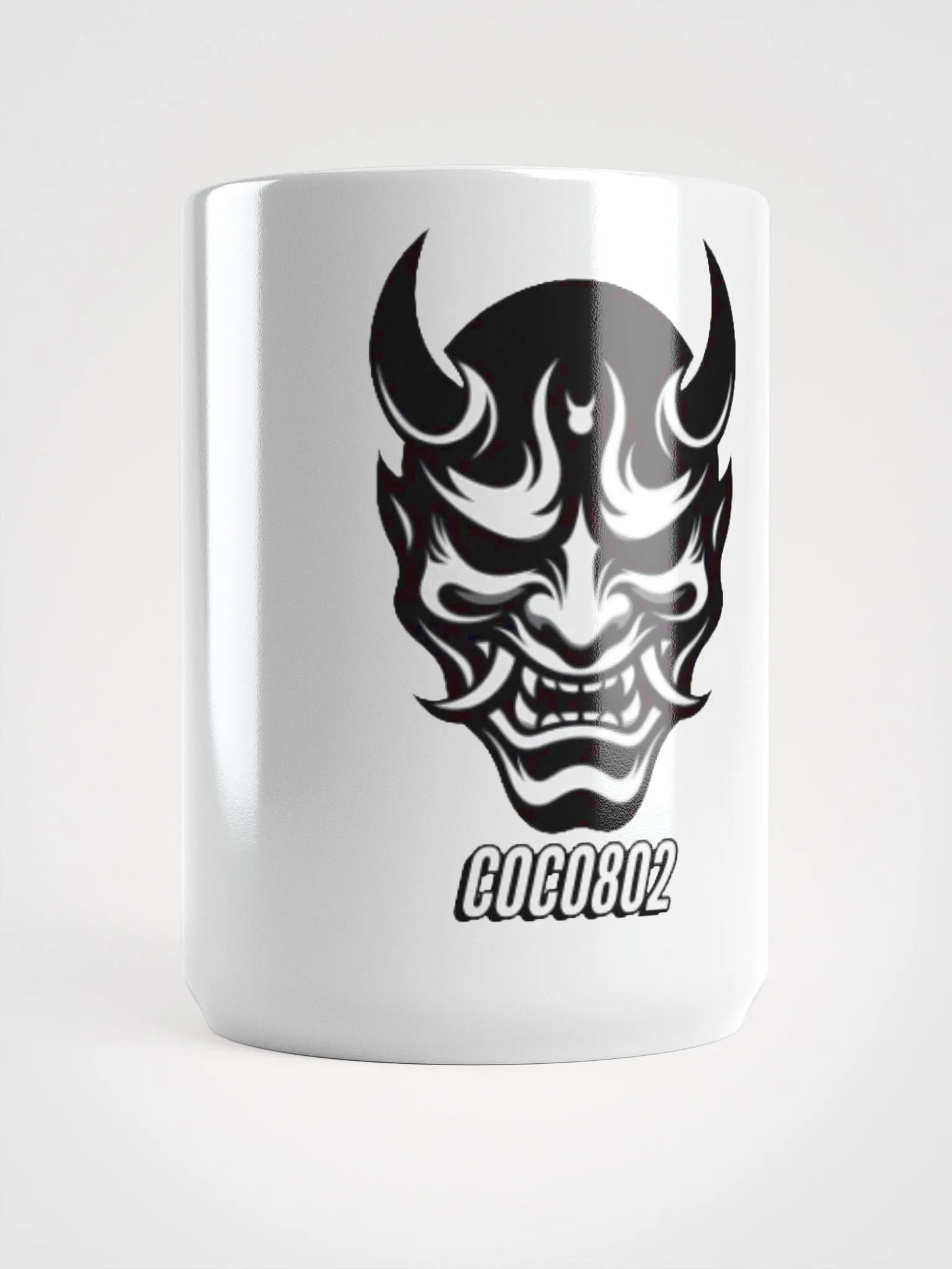 Tasse brillante blanche Furious Oni product image (4)