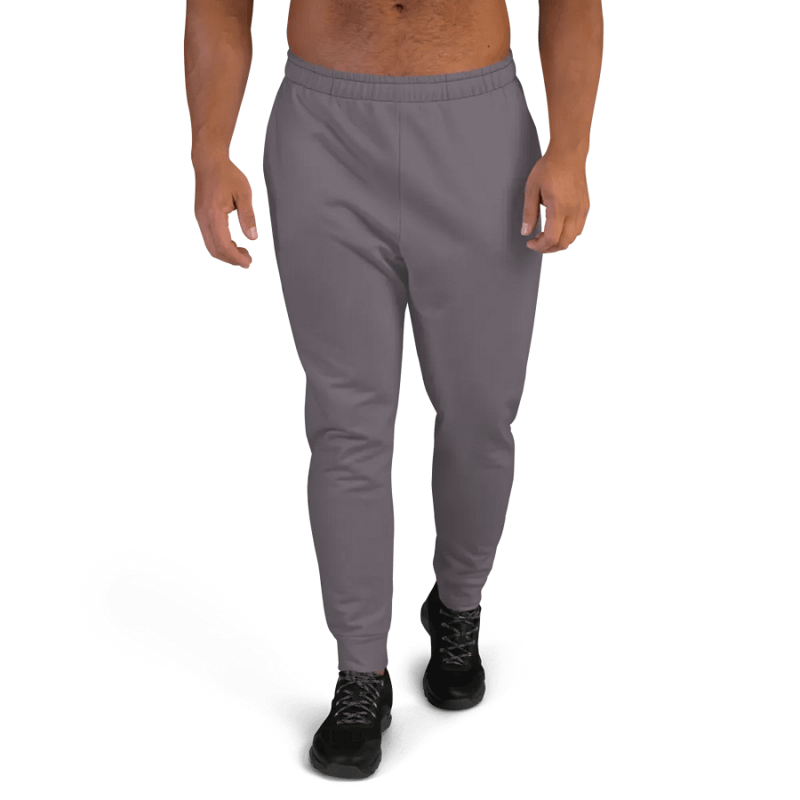 Plain Dark Brown Light Summer Recycled Polyester Premium Men's Joggers by Treasure Pie product image (5)