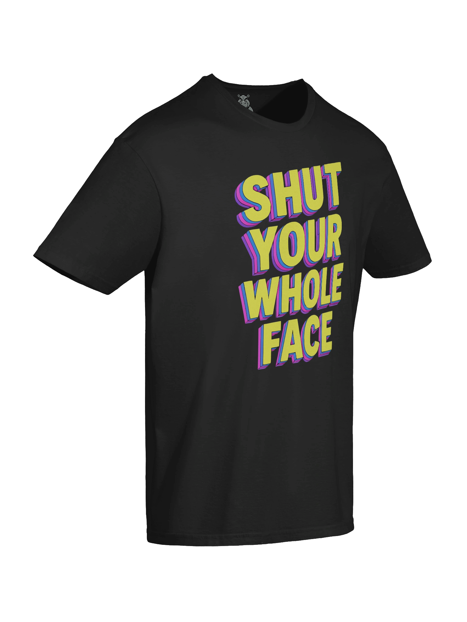 "Shut Your Whole Face" T-Shirt – Retro 80’s MTV Graphic Tee | Funny Sarcastic Bold Statement Shirt product image (4)